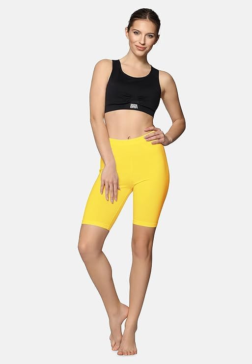 Image of DIVING DEEP Womens Slip Shorts for Under Skirt Shorts for Women & Girls High Waisted Women's Shorts | Stretchable Skin Fit Shorties Tights for Women & Girls | Cycling Shorts for Women