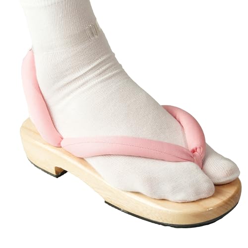 Anime Unisex Cosplay Versatile Summer Wooden Clog Shoes Japanese Cosplay Oshitari Prop with 2 Pairs Flip Flop Socks2