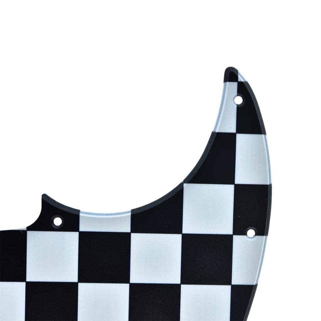 KAISH Pickguard J Bass 4 cordes pour guitare Jazz J Bass Fabriqué aux États-Unis/Mexique Noir/blanc