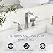 Bathroom Faucets 3 Hole Bathroom Sink Faucet with Pop Up Drain and Water Supply Hoses 8 Inch Waterfall Bathroom Faucet Two Handles for Vanity,Lavatory,Restroom,Commercial,Brushed Nickel