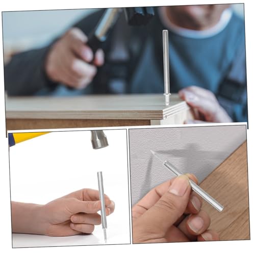200 piezas Clavos de Zócalo sin Costuras de Doble Cabeza, Tornillos Metálicos Invisibles para Colgar en Pared, Herramienta de Ajuste de Remaches de Doble Punta para Decoración del Hogar Compatible con Superficies miniatura 2