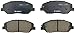 BOSCH BP1384 QuietCast Premium Organic Disc Brake Pad Set - Compatible With Select Hyundai Genesis; FRONT