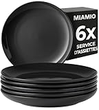 𝟔 𝐏𝐈È𝐂𝐄𝐒 - Le set coloré se compose de 6 assiettes qui sont idéales pour servir vos plats préférés. Grâce à la taille idéale de 26 cm (grand) et 21 cm (petit), notre set d'assiettes est optimal pour une utilisation quotidienne, mais aussi idéal pour offrir un cadeau à vos parents, amis ou partenaires.