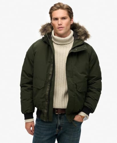 Superdry Para Hombre. M5011930A Cazadora Bomber Everest Verde (S), Casual, PoliéSter Reciclado, Sostenible - 2
