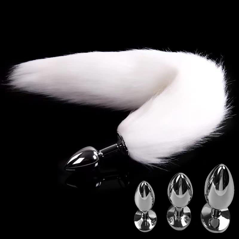 Erotic Fox Tail Analplug, Buttplug Fetisch Fuchsschwanz Sexy Cosplay Anal Konische Spitze Fuchsschwanz Anal Toy für Männer Frauen Paare Sex Toy Analspielzeug (L Analplug)
