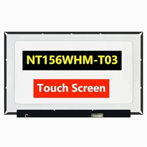 TFTcenter NT156WHM-T03 V8.0 V8.1 LCD LED OnCell Touch Screen Replacement for Laptop 40Pins HD 1366×768 Display(Only for NT156WHM T03 not for Others) with Tape