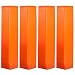 Crown Sporting Goods Anchorless Weighted Football Pylons (Set of 4), Orange