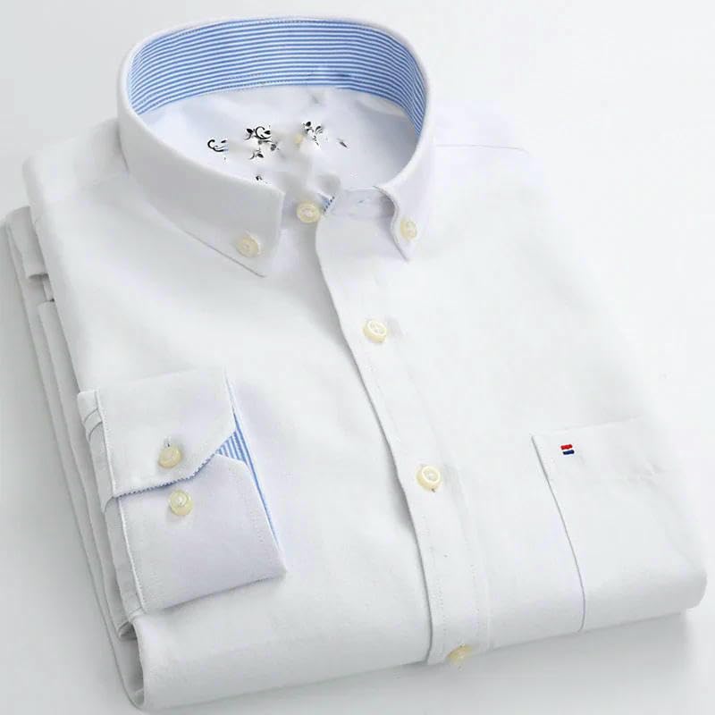 Chemise décontractée en coton anti-plis coupe classique pour homme actif - 2