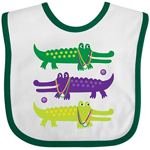 inktastic Mardi Gras Holiday Alligators Baby Bib