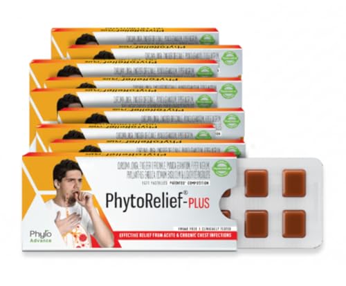 Image of PhytoRelief Plus is Natural & Sugar-Free | Quick Relief From Throat infection| prolonged Cold & Cough | Clinically Tested (9 Strips)
