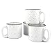 Marble Creek Ceramic Campfire Mug, 15oz - Set of 4 (White)