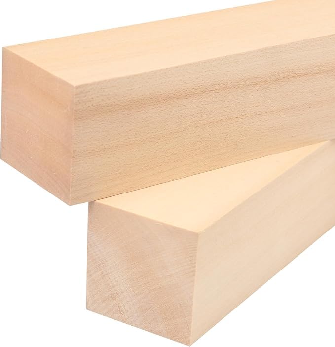 12 Inch Wood for Carving, 4 Pcs Unfinished Craft Cubes, Rectangular Wooden Blocks for DIY Carving, Large Unfinished Whittling Wood Blank Blocks for Kids or Adults (12×1.5×1.5 Inch) - Image 7 thumbnail