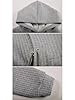 iChunhua Sport Hoodie Women Winter Autumn Comfortable Warm Waffle Knit Sweatshirts With Hood Grey L #4