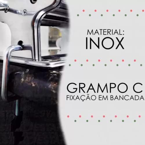 Maquina Cilindro Fazer Massa 3 Tipo Macarrão Espaguete Talharim Pizza