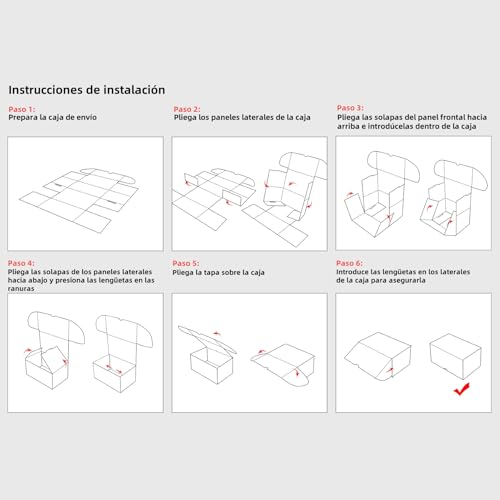RLAVBL Pack de 25 Cajas de Carton 15,2x10,5x10,3cm con Tapa para Envios de Paquete, Cajitas de Papel Kraft para Regalo o Embalaje, Marron. - imagen 6