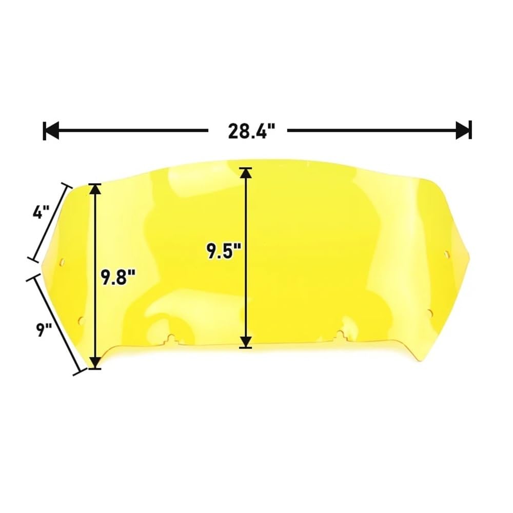 Windschild Motorradzubehör 9" Wave Windschutzscheibe Bunte Windschutzscheibenschrauben für Touring CVO 121 117 für Road Glide ST FLTRXSE