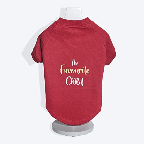 Image of Heads Up For Tails fleece Printed Dog Sweatshirt - Maroon - XS, 1 count