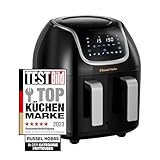 Mit gutem Gewissen kochen - wenig oder kein Öl erforderlich, Leicht zu reinigen - spülmaschinengeeignete* antihaftbeschichtete Frittierkörbe und Einsätze für knusprigkrosse Ergebnisse (*getestet mit 100 Spülmaschinengängen)