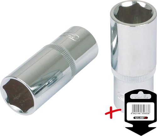 KS Tools Genuine 1x 3/8" Chromeplus Socket Deep 16 mm - Part Number K918.3836, Clear - Image 2
