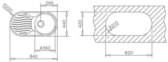 Teka 11110005 Sink Right,Black