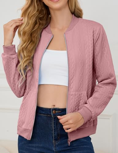 Image of Womens Full Zip Up Cardigan Sweater Casual Solid Long Sleeve Sweatshirt Coat with Pocket