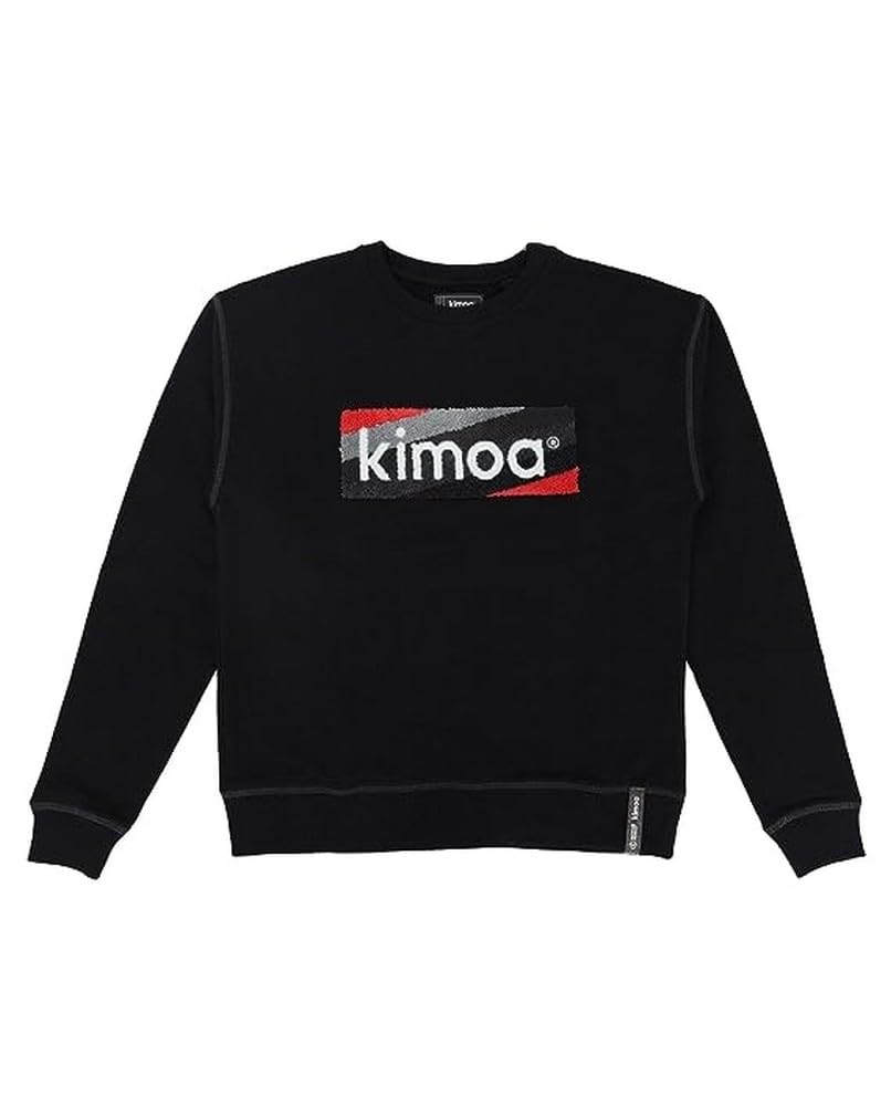 KimoaUnisex Striped Black Logo Sweatshirt (pack of 1)