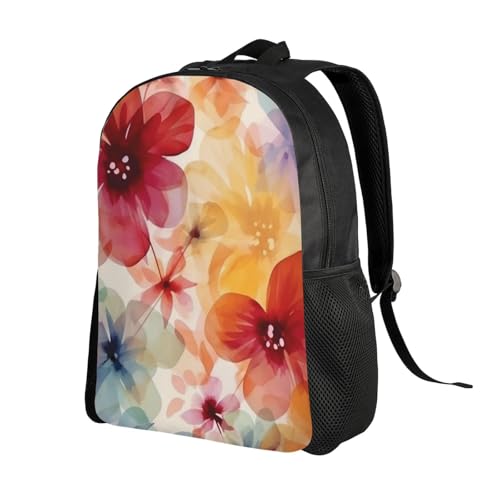 Mochila de senderismo unisex con patrón floral miniatura 2