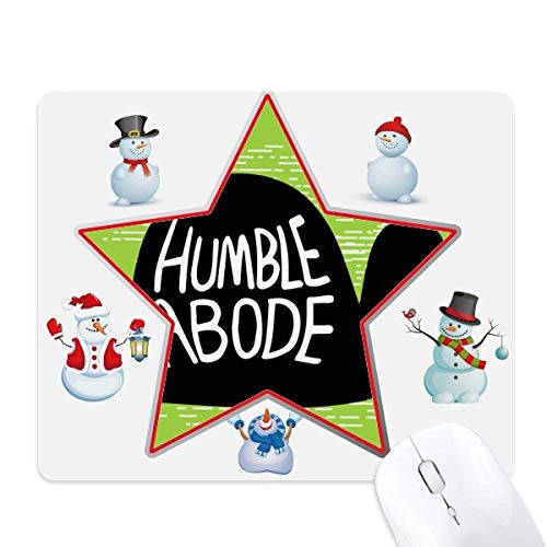 Tapis de souris imprimé bonhomme de neige finition premium tapis bureau