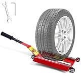 Wayona Portable Tire Jack Tool with Roller Plate, Tire Lifting Tool with Removable...