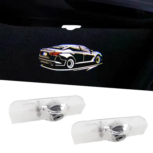 BuJinZeTui 2PCS LED Car Door Logo Lights - Altima 2002-Present Compatible Courtesy Projector Laser Welcome & Puddle lights Kit