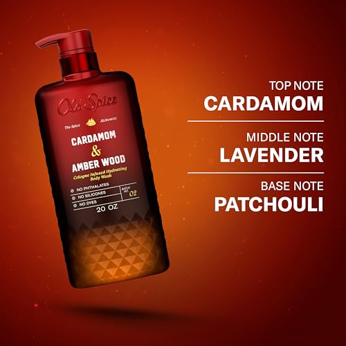 Old Spice Body Wash for Men, Cardamom & Amber Wood Scent, 20 fl oz - image 8