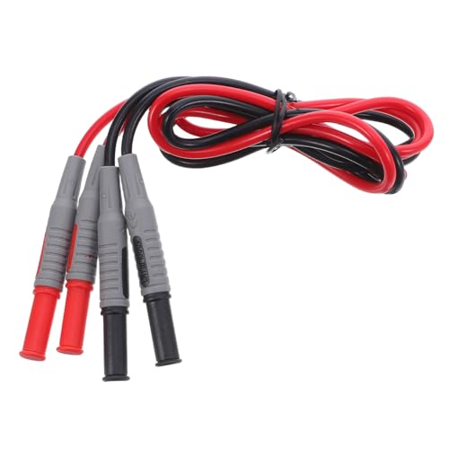 TOBBOMEY 2個マルチメーターテストリード 耐久性高精プローブコード 直挿しプ 電気測定用 ポータブル設計 業務用配線検査器具