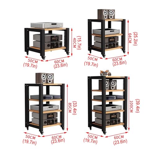 Torre de rack ajustable con estantes móviles MovabAV 3