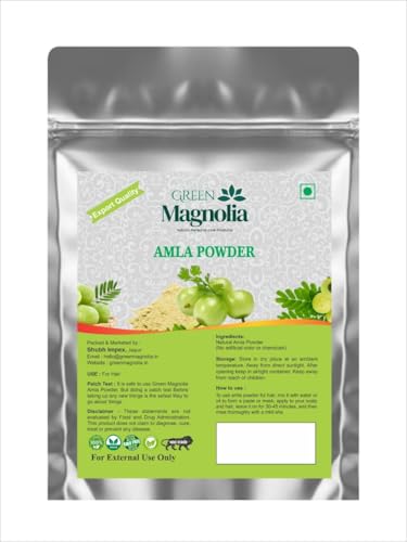 Image of Pure & Natural Amla Powder Indian Gooseberry Powder for Hair No Chemicals No Artificial Color For Hair Growth Strength & Shine (50gm)