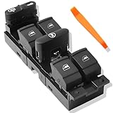 ZAMDOE 1J4959857 Interruptor eléctrico de la ventanilla Principal para VW Passat B5/B5.5 [1998-2004] G-olf J-ETTA Bora MK4 MK5 para Seat L-EON Toledo Panel de Botones del elevalunas automático
