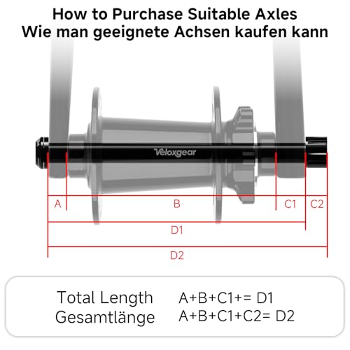 12 mm Naben-Steckachse für Mountain- und Rennradfederung, Frok und Rad, hohles, leichtes Aluminiumlegierungsmaterial, Spezifikationen: M12-Gewindedurchmesser x 1,75 mm Gewindesteigung – 122 mm L