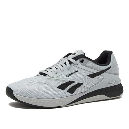 Reebok Nano X5 Mens Shoes, Cross Training Sneakers for Men, Grey 1/Black, 7.5