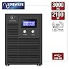 Atlantis A03-HP4003P Gruppo di Continuità Onda Sinusoidale Pura 3000VA 2100W Line Interactive, display LCD, porta USB-HID, 6 uscite IEC, 4 batterie 12V-7Ah, porta seriale RS232, slot per SNMP, softwa