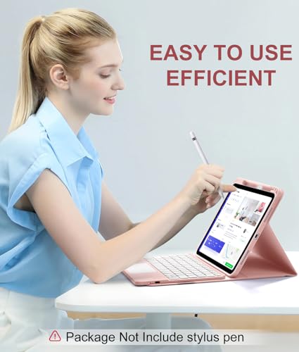 Étui compatible avec iPad 10e génération avec clavier pour remplacer votre ordinateur