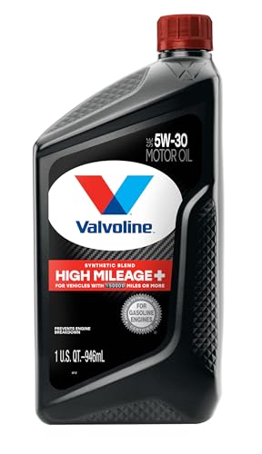 Image of Valvoline High Mileage 150K with Maxlife Plus Technology Motor Oil SAE 5W-30 1 QT, Case of 6