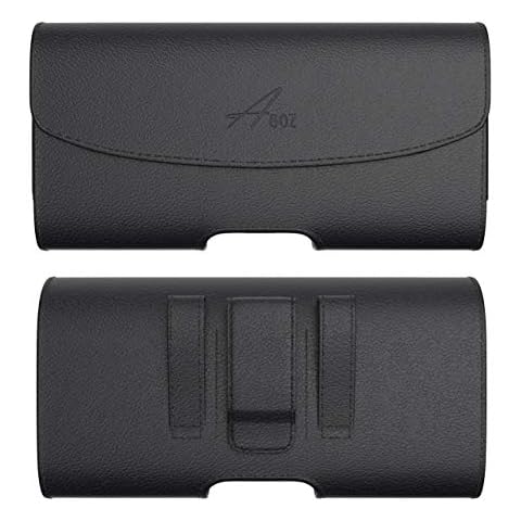 AGOZ Cell Phone Case for Samsung Galaxy Note 20, Note 10+, Note 9, S24 Ultra, S23 Ultra, S22+, S21+, S20 Ultra, S10+,A32 A42 A12 A13 A14 A15 A02s A03s Belt Clip Leather Holster (Fit with Slim Cover) Cover