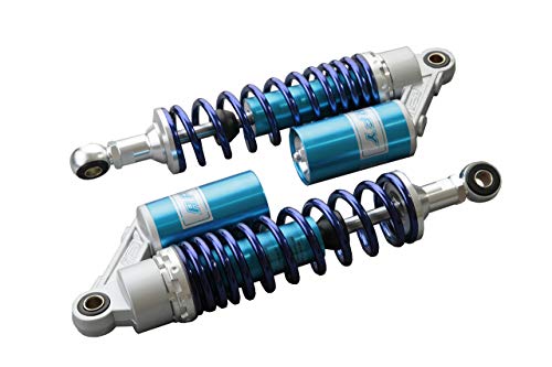 Gzyf Pair 320Mm Motorcycle Rear Air Shock Absorbers Universal Fit For Honda Suzuki Yamaha Kawasaki Atv Go Kart Quad Dirt Sport Bikes Blue & Silver #TOP2