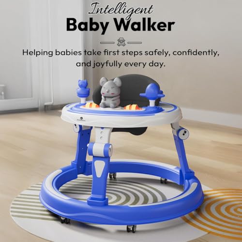 Image of StarAndDaisy Baby Walkers for 9 Months + Or 6-24 Month Baby Boy Girl /360Walker for Kids with 7 Level Height Adjustment /Walker for Baby with Switchable Food & Musical Toy Tray.
