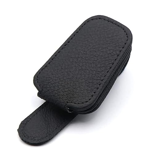 Gafas De Sol Visor De Vehículos para Automóviles, Gafas De Coche, Titular De Gafas, Unidai, Percha De Gafas Y Tarjeta De Boletos Clip para Gafas De Montaje para Auto,Negro