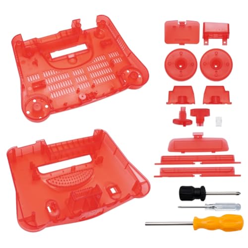 Hzxkqmil Replacement Full Housing Shell for N64 Retro Video Game Console