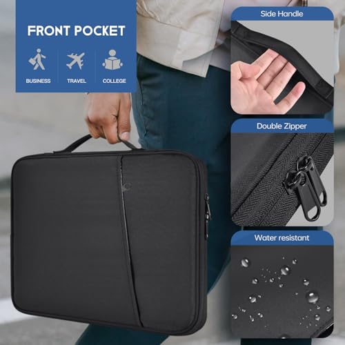 Funda para portátil de 13 pulgadas MacBook Air M3 M2 impermeable negro 5