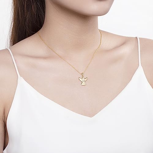 Collar de la suerte con ángel de la guarda para protección de mujer 3