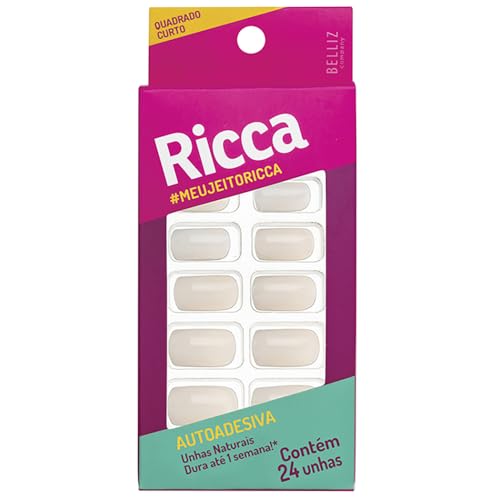 Ricca Unhas Autoadesivas Naturais