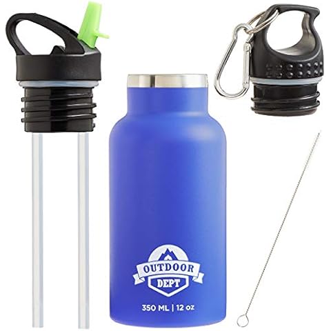 OUTDOOR DEPT® biberón infantil acero inoxidable para Niños 350 ML BPA Free Cover