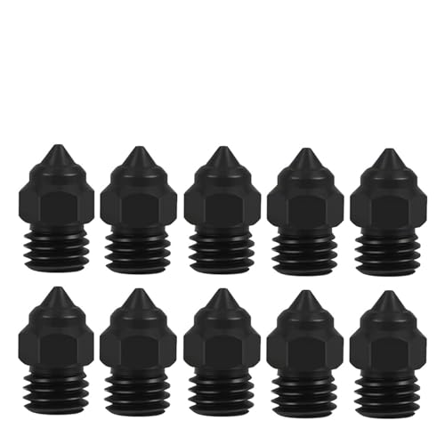 MK8 �m�Y�� CR-6 SE 0.2 .4 .6 .8mm �m�Y���ACR6 CR5 PRO/Ender 3 S1 Pro / CR10 V2 Ender 5 �v�����^�ɑΉ�(10pcs black,0.2mm)